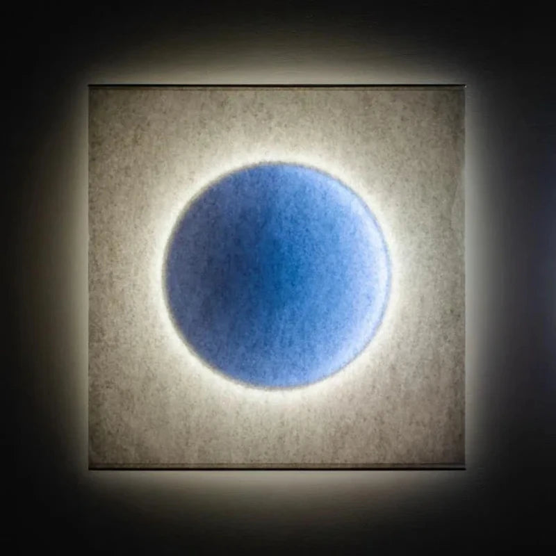 Gradient LED Wall Light for modern home decor with sun and moon glow effect
